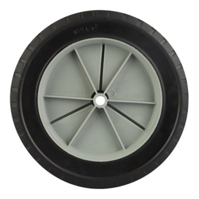 10 in. x 1.75 in. SR 1003 Diamond Tread Solid Tire with Offset Plastic Hub, 1/2 in. Bore Size