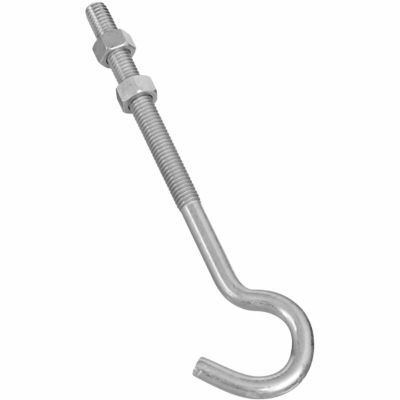 Hillman Hardware Essentials Hook Bolt, Zinc Plated