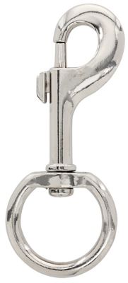 Hillman Hardware Essentials 1-1/4 in. x 4-1/4 in. Bolt Snap with Swivel Eye, Nickel