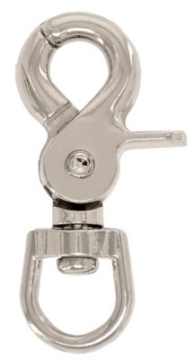 1/2 Nickel Plated Steel Swivel Eye Trigger Snap Hooks