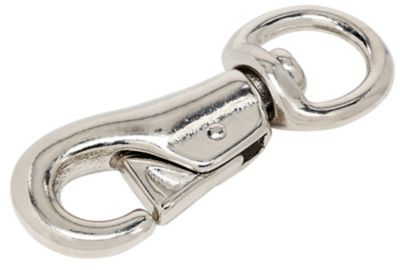 Image showing  Hardware Essentials 1 in. x 4-1/8 in. Cattle Snap with Swivel Eye, Nickel