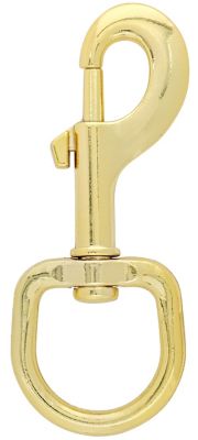 Image showing  Hardware Essentials 1/2 in. x 3 in. Bolt Snap with Swivel Eye, Brass-Plated