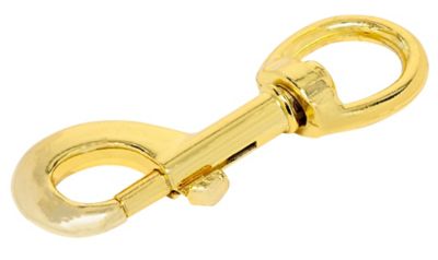 Image showing  Hardware Essentials 1 in. x 3-1/2 in. Bolt Snap with Swivel Eye, Brass-Plated