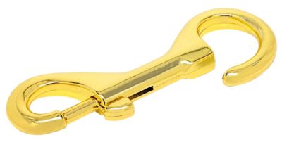 Image showing  Hardware Essentials 1/4 in. x 3-7/16 in. Bolt Snap with Open Fixed Eye, Brass-Plated