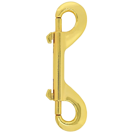 Hillman Hardware Essentials 4-1/2 in. Double Bolt Snap, Brass Plated