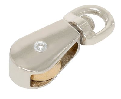 Image showing  Hardware Essentials 3/4 in. Single Swivel Pulley, Nickel