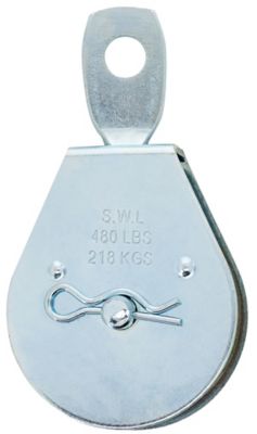 Hillman Hardware Essentials 2 in. Single Swivel Pulley, Zinc Plated, 322825