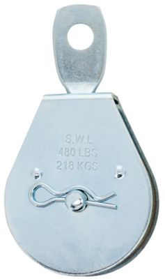 Hillman Hardware Essentials 2 in. Single Swivel Pulley, Zinc Plated