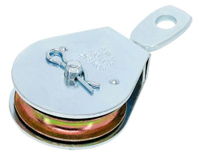 Image showing  Hardware Essentials 2 in. Single Swivel Pulley, Zinc Plated