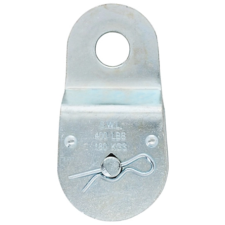 Hillman Hardware Essentials 1-1/2 in. Double Fixed Pulley, Zinc Plated