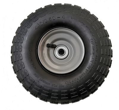 Air-Filled SLT Gdpodts 3.50-4 Pneumatic Tire on Wheel Durable Replacement Tire Pneumatic Rubber Tyre Hand Truck/All Purpose Utility Tire on Wheel 