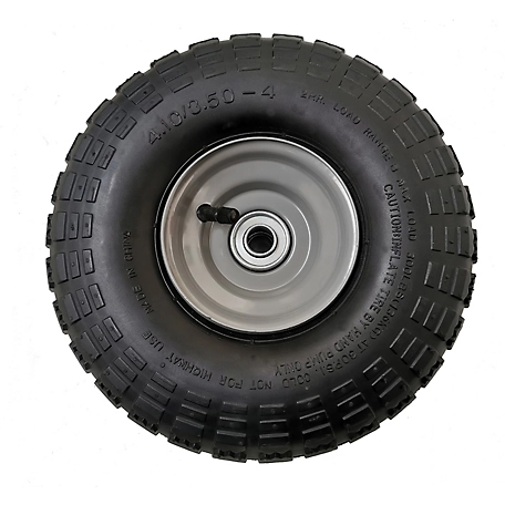 Pneumatic Tire and Wheel — 10in. x 4.10/3.50-4