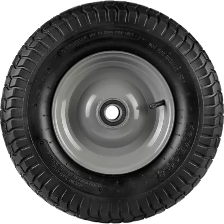 16" x 5.00 - 8" Pneumatic Wheels with Turf Tread 660 lb Capacity 1.0" Bore Wheelbarrows