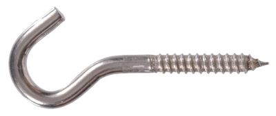 DuraSteel 0.125-in Black Steel Screw Eye Hook