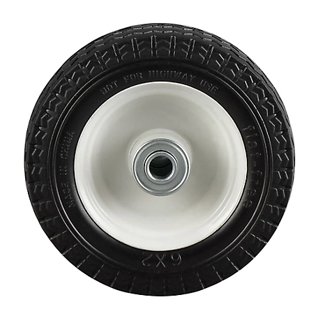 6 in. Sawtooth Flat-Free Replacement Wheels, 1/2 in. Bore Size