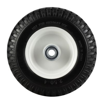 8 in. Knobby Tread Flat-Free Replacement Wheels, 5/8 in. Bore Size