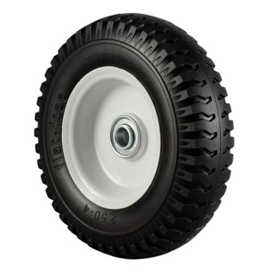 Image showing 8 in. Knobby Tread Flat-Free Replacement Wheels, 5/8 in. Bore Size