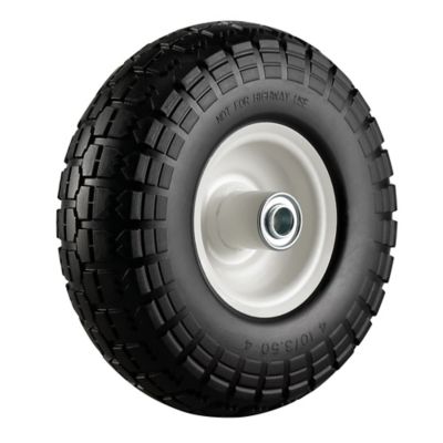 Details about   Non-slip Rubber  Rolling Snow Pusher Tires 10" Dia Wheel 5 Levels Adjust Handle 