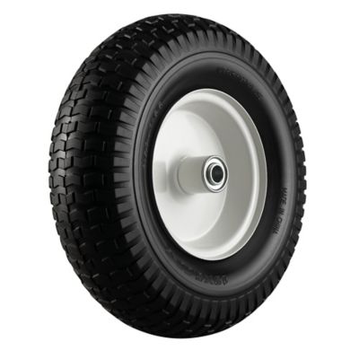 Image showing Polyurethane Replacement Wheel No Flat Tire Black 13 in. for Handtrucks/Carts, 5/8 in. Bore Size