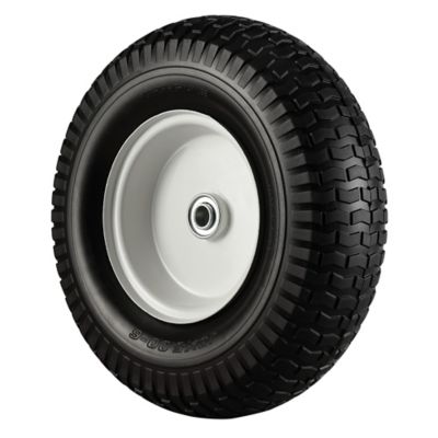 Image showing Polyurethane Replacement Wheel No Flat Tire Black 13 in. for Handtrucks/Carts, 5/8 in. Bore Size