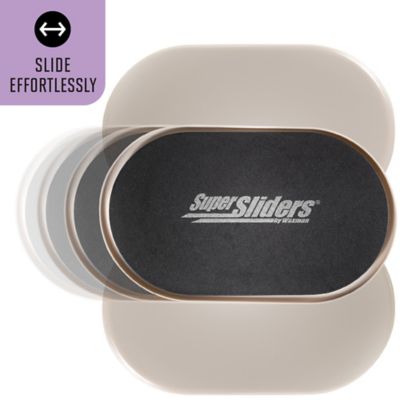 Image showing Super Sliders Large Hard Furniture Slider, Beige, 9.5 in. x 5.75 in.