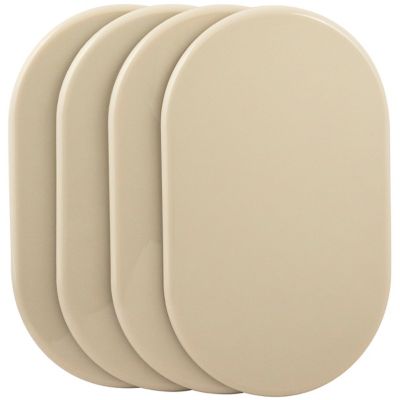 Image showing Super Sliders Large Hard Furniture Slider, Beige, 9.5 in. x 5.75 in.