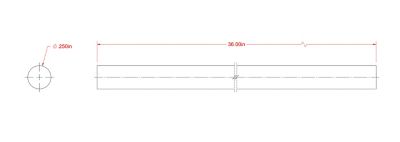 Image showing  SteelWorks 1/4 in. x 3 ft. Un-Threaded Weldable Solid Cold-Rolled Steel Rod