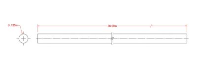 Image showing  SteelWorks 1/8 in. x 3 ft. Un-Threaded Weldable Solid Cold-Rolled Steel Rod