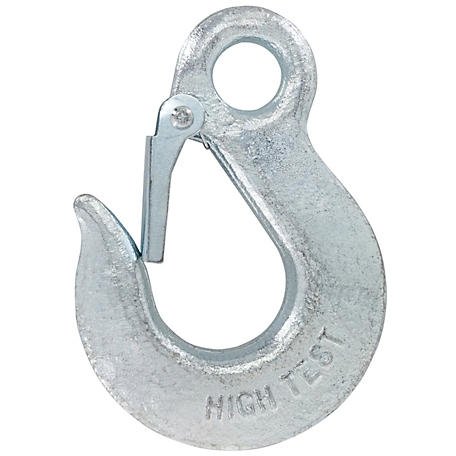 Hillman Hardware Essentials 3/8 in. Eye Slip Hook with Latch, Forged Steel, Grade 43
