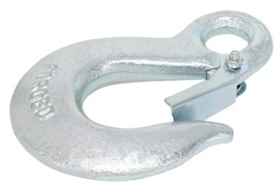Image showing  Hardware Essentials 3/8 in. Eye Slip Hook with Latch, Forged Steel, Grade 43