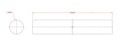 Image showing  SteelWorks 1/2 in. x 3 ft. Un-Threaded Weldable Solid Hot-Rolled Steel Rod