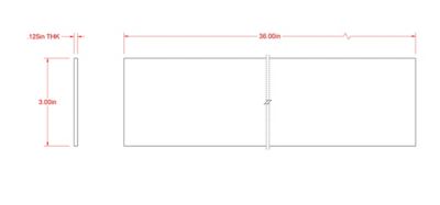 Image showing  SteelWorks 1/8 in. x 3 in. x 3 ft. Weldable Steel Flat