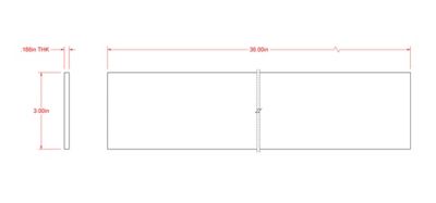 Image showing  SteelWorks 3/16 in. x 3 in. x 3 ft. Weldable Steel Flat