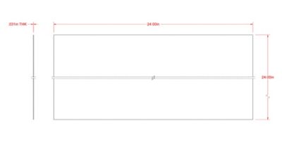 Image showing  SteelWorks 24 in. x 24 in. #16 Weldable Solid Steel Sheet