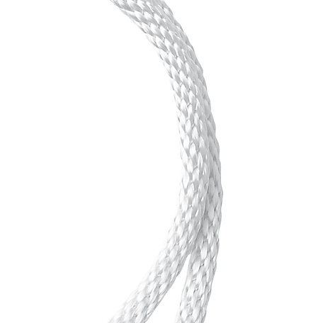 Koch Industries 3/8 in. White Nylon Solid Braid Rope, Sold by the