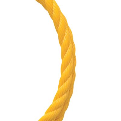 Koch Industries 3/4 in. Yellow Polypropylene Twisted Rope, Sold by the Foot