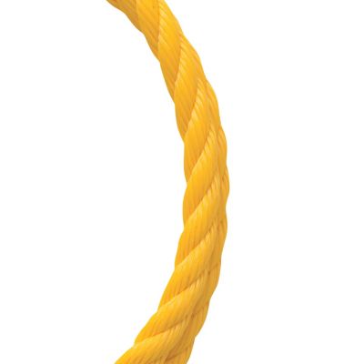Koch Industries 3/4 in. Yellow Polypropylene Twisted Rope, Sold by the Foot