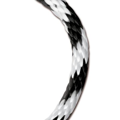 Koch Industries 5/8 in. Black/White Polypropylene Solid Braid Rope, Sold by the Foot, AVAILABLE IN STORE ONLY