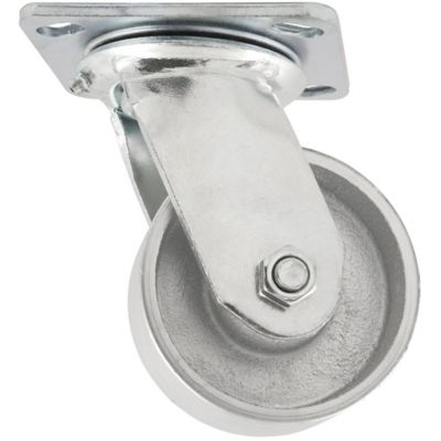 Waxman 4 in. 700 lb. Capacity Titan Sintered Iron Plate Caster, Swivel