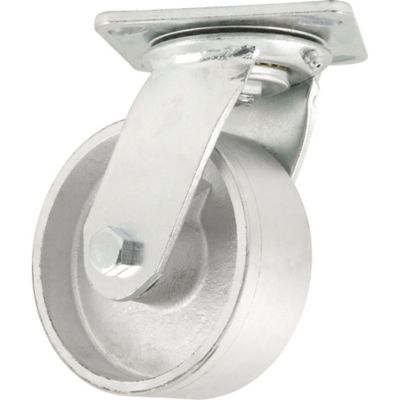 Waxman 5 in. 900 lb. Capacity Titan Sintered Iron Plate Caster, Swivel