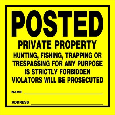 Hillman 11 in. x 11 in. Posted Private Property Signs, 25-Pack, 843388