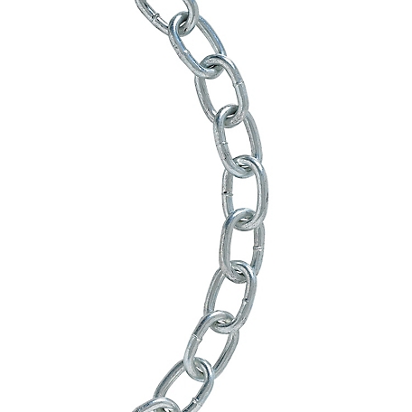 Koch Industries 2/0 Trade Size Passing Link Chain, Electro-Galvanized, Sold By the Foot