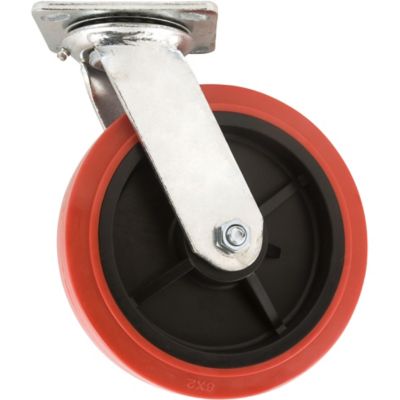 Waxman 8 in. 900 lb. Capacity Titan Polyurethane Plate Caster, Swivel