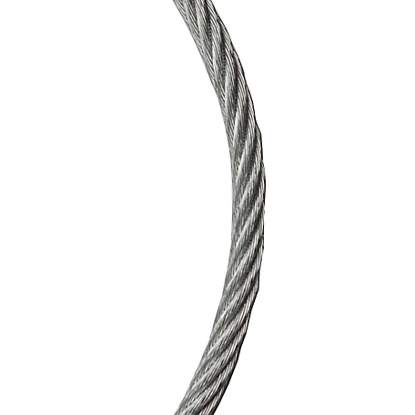 Koch Industries 3/16 in. Wire Rope Cable, 7 x 19, Galvanized, Sold