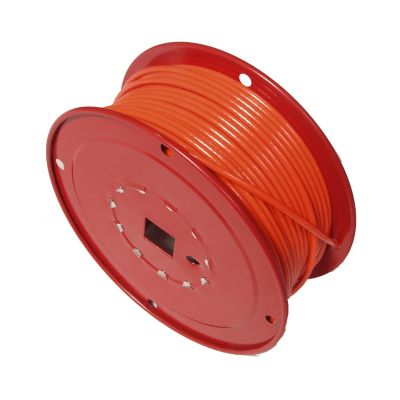 Koch Industries 1/8-3/16 in. x 125 ft. Cable, Orange Vinyl Coated, 7 x 7
