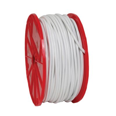 Koch Industries 3/32-3/16 in. x 125 ft. Cable, Stainless Steel, White, 7 x 7
