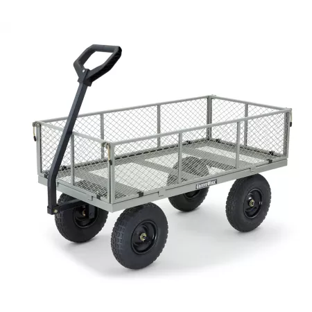 GroundWork 6 cu Heavy-duty towable utility cart with 1 000 lb ft capacity. Garden Carts