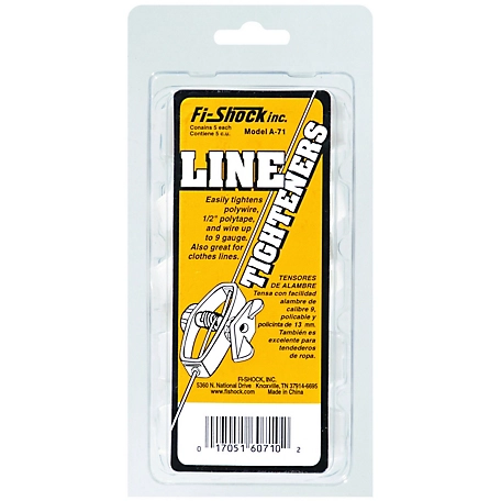 Zareba Fi-Shock Line Tighteners for up to 9 Gauge Wire and 1/2 in. Polytape, 5-Pack