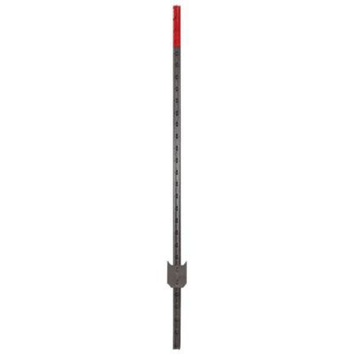 Chicago Heights Steel Tpost 5.5Ft 1.33 Gy W Rd Top