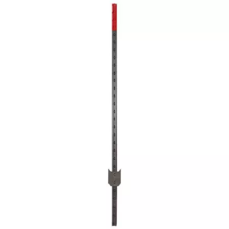 Chicago Heights Steel 5.5 ft Studded T-Post with Round Top 1.33 lb/ft Gray Electric Fence Posts